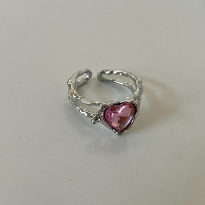 Heart promise ring handmade couple jewelry — Beads by Nia