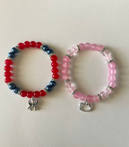 Hello Kitty & Spiderman Matching Bracelets