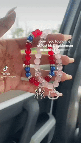 Hello Kitty & Spiderman Matching Bracelets